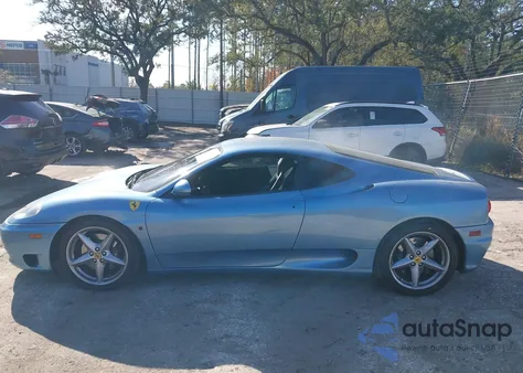 2003 Ferrari 360 Modena Berlinetta z USA, uszkodzony, nr VIN ZFFYU51A030130541